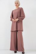 Ayrobin Tunik Pantolon Alt Üst Takım 6712 - Gül Kurusu resmi